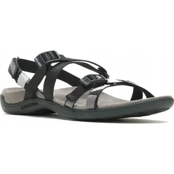 Dámské sandále Merrell dámské sandály DISTRICT 3 BACKSTRAP WEB s plochou podrážkou, velikost 38