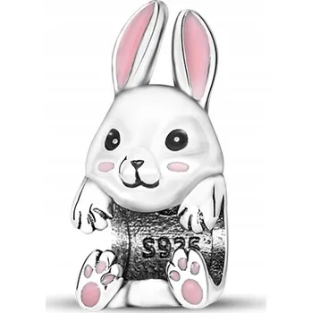 Přívěsek Přívěsek STŘÍBRO 925 Charms Korálek Zajíček Zajíc