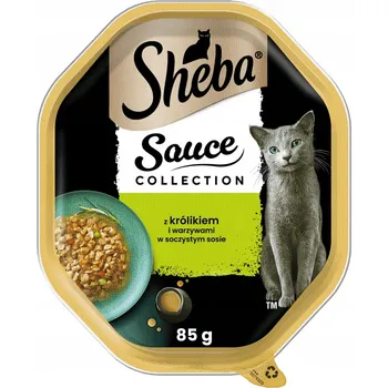 Krmivo pro kočku SHEBA Omáčka mokré krmivo pro kočky s králíkem a zeleninou v omáčce, vanička 85 g