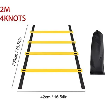 Tréninkový rychlostní žebřík pro koordinaci | trénink - Žlutá-2M