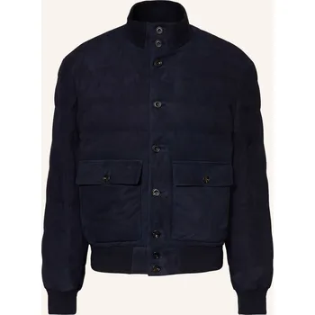 Ralph Lauren Purple Label Pánská Kožená Péřová Bunda, tmavě...