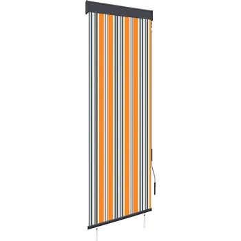 vidaXL Venkovní roleta 60 x 250 cm žlutomodrá