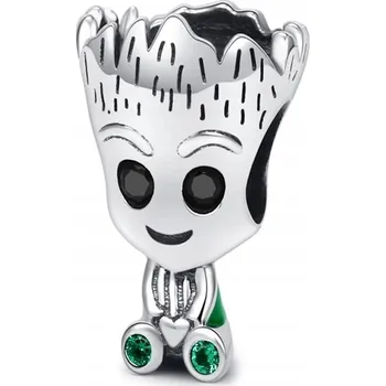 Přívěsek Přívěsek STŘÍBRO 925 Charms Korálek Marvel Groot