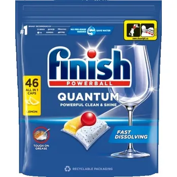 Tableta do myčky Finish Quantum Lemon Kapsle do myčky nádobí 478,4 g (46 kusů)