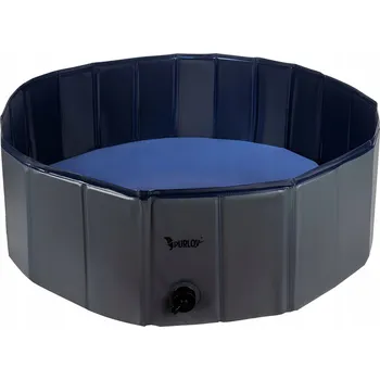 Obraz Skládací bazének pro psa Purlov 20929 100 x 30 cm modro-šedý