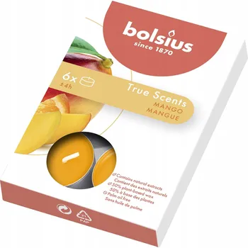 Svíčka Parafínové čajové svíčky Mango Bolsius 6 ks