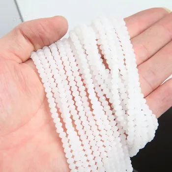 Náramek Křišťálové broušené rondelle korálky | šperky - 37 , 3x4mm (112-120ks)