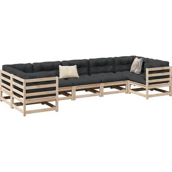 Zahradní lavice zahrada-XL 7dílná zahradní sedací souprava s poduškami masivní borovice 3299618