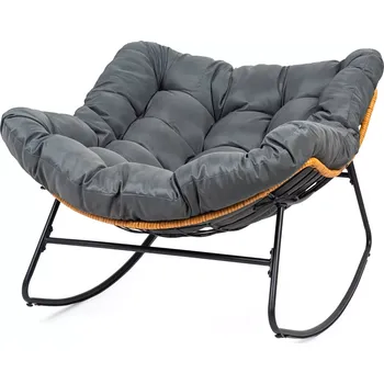 Křeslo Houpací křeslo XL ve skandinávském stylu – šedé