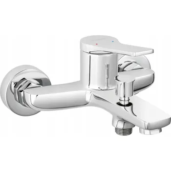 Vodovodní baterie Jednopáková nástěnná vanová a sprchová baterie Ferro Stratos, stříbrná