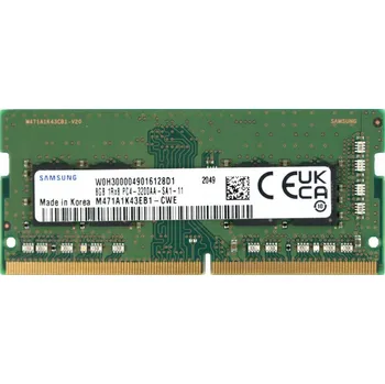Operační paměť Paměť RAM Samsung 8GB DDR4 3200MHz PC4-3200AA SODIMM M471A1K43EB1-CWE