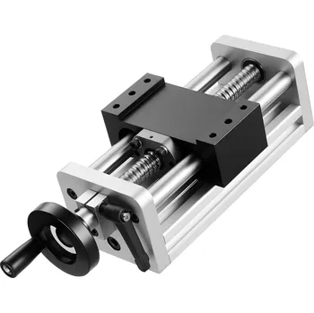 Vevor Lineární aktuátor 100 mm zdvih, kuličkový šroub, c7, ruční klika