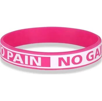 Náramek Motivační silikonový sportovní náramek unisex | náramek doplněk - Růžový