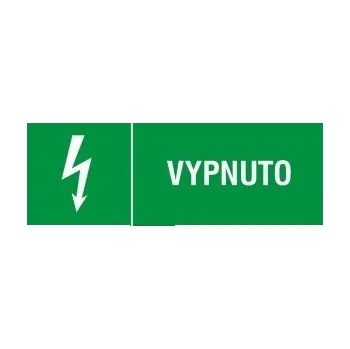 Papír CUP SAMOLEPKA VYPNUTO 52X148MM 6103C