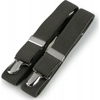 Kšandy Šle pánské, délka 125cm, šíře 2,5cm, tvar X, khaki, 650254/05