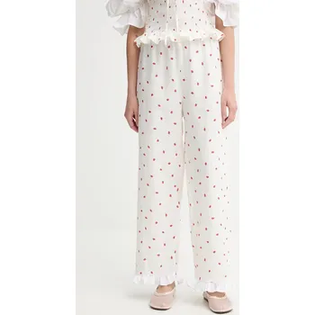 Dámské kalhoty Lněné kalhoty The Sleeper PFPT01C093R béžová 01X, vel. XS