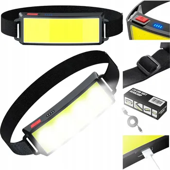 Čelovka ČELOVKA LED ČELOVÁ SVÍTILNA NABÍJECÍ SILNÁ USB VODĚODOLNÁ NA HLAVU