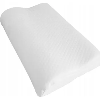 Polštář Polštář s termoelastickou pěnou, bílý, 30x47x9/7 cm