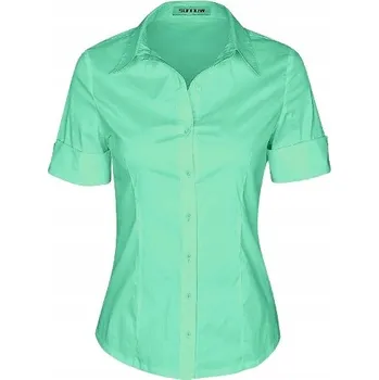 Dámská košile SUNNOW Dámská košile s krátkým rukávem Mátová, velikost L