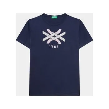 Podprsenka Dívčí tričko United Colors Of Benetton modré 3I1XC10D1