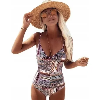 Dámské plavky K&M jednodílné plavky, vícebarevné, velikost M