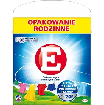 Prací prášek Prací prášek E Color 75 praní 4,125 kg na barevné a tmavé prádlo