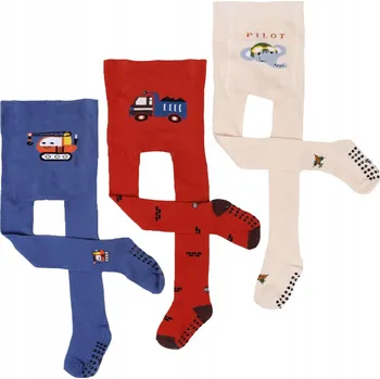 Chlapecké bavlněné Punčocháče s ABS, balení 3 kusů, 80-86, YOCLUB