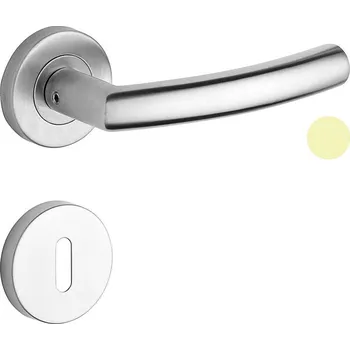 VÝPRODEJ Objektové kování ROSTEX CORTINA s čepy (NEREZ MAT) - BB, klika-klika, Otvor pro obyčejný klíč BB, ROSTEX Nerez mat