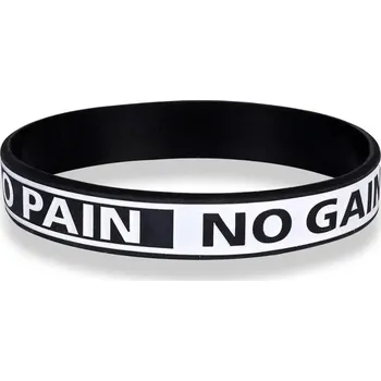 Náramek Motivační silikonový sportovní náramek unisex | náramek doplněk - Černá Bílá