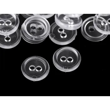 Knoflík Knoflík košilový velikost 18", malé, 5 (431) transparent