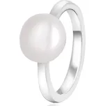 Elegantní stříbrný prsten s pravou perlou AGG29 Beneto / Obvod: 52 mm - 52 mm