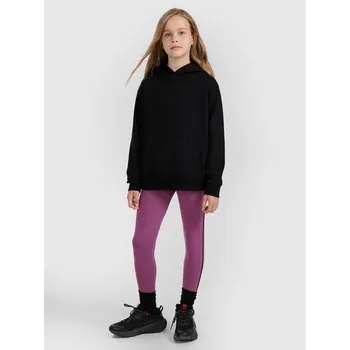 Dívčí legíny 4F dětské legíny klasické bavlna fialové velikost 122