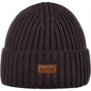 Čepice DĚTSKÁ ZIMNÍ ČEPICE 100% BAVLNA ACHILLE HNĚDÁ 52