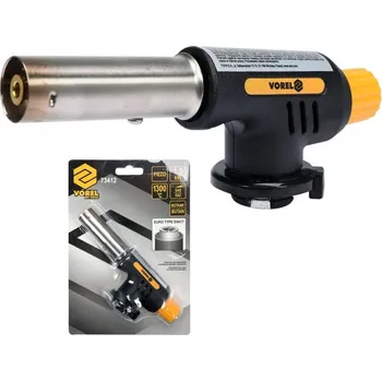 VOREL Plynový hořák PIEZO 1,3kW 1300°C Butan EN417