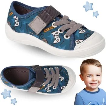 Dívčí obuv Befado dětské papuče na suchý zip, vícebarevné, velikost 28