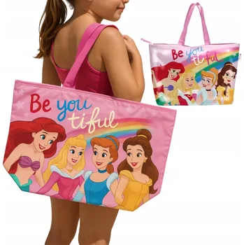 Kabelka Hopki plážová taška polyester růžová