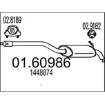 Zadní tlumič výfuku MTS, MTS 01.60986