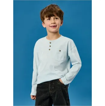 Chlapecké oblečení Sinsay - Bavlněné tričko - světle modrá - 572DN-50X - 572DN-50X-98