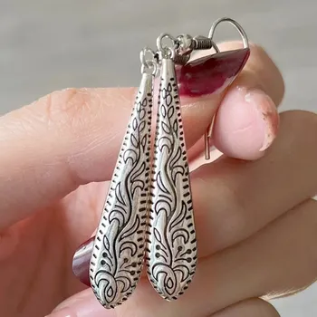 Náušnice Elegantní visací zelené vintage náušnice | náušnice, šperk - Styl-34