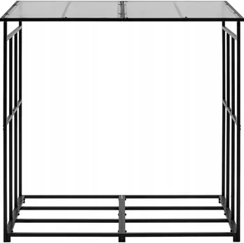 VEVOR HWDCJ4FT20MMZB5Q6001V0 stojan na dřevo se šikmou střechou 143 cm černý