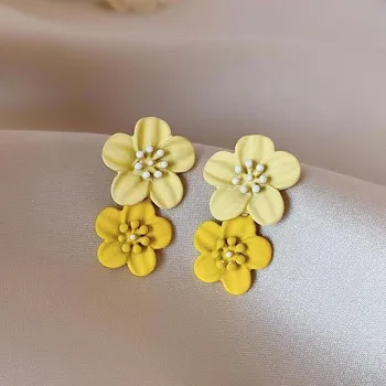 Náušnice Květinové visací dámské náušnice | náušnice šperk - es3045