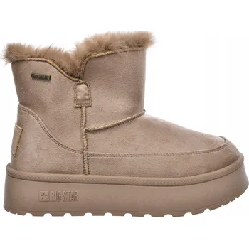 Dámská zimní obuv Dámské zimní sněhule mukluki Big Star SS274117 béžové s kožíškem vel. 41