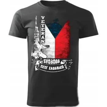 Pánské oblečení Tričko STRIKER ARMY Veterán Barva: Černá, Velikost: S