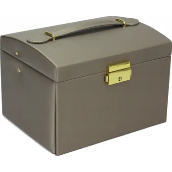 Kabelka Patrizia Pepe kabelka kufřík eko kůže hnědá