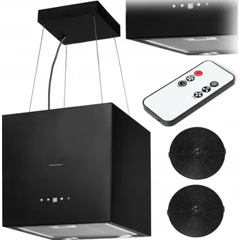 Digestoř KUCHYŇSKÝ OSTROVNÍ ODSAVAČ PAR 40cm ZÁVĚSNÝ BERDSEN BE-40E DÁLKOVÉ OVLÁDÁNÍ 2 Filtry v balení