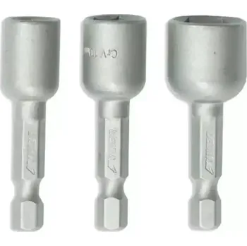 DEDRA-EXIM Sada magnetických nástrčných hlavic DEDRA 18A09S1 3ks: 8, 10, 13x48mm, 1/4"