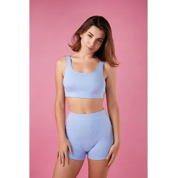 Dámské spodní prádlo Top Relaks komfort 460RW bavlna chrpa modrá M