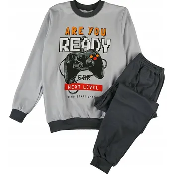 Chlapecké pyžamo Chlapecké šedé pyžamo s potiskem Tup Tup, velikost vel. 128