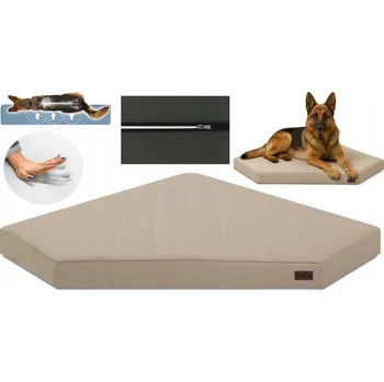 Pelíšek pro psa Salla ortopedické pelíšek pro psa, béžové, 70 cm x 70 cm