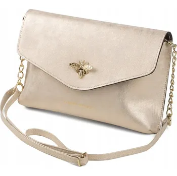 Kabelka Laura Biaggi kabelka psaníčko eko kůže zlatá